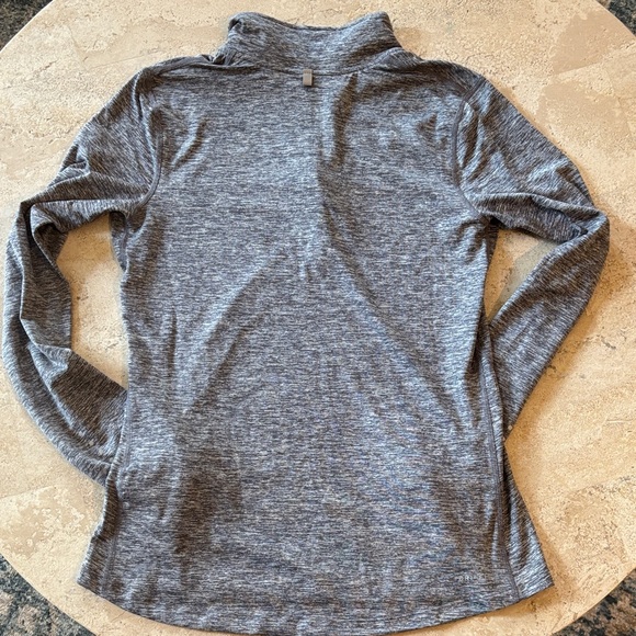 Nike Running dri-fit size small Heather Gray Quarter-Zip Top - Picture 5 of 5